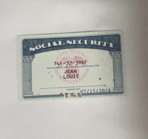 SSN The Social Security (SSN) card
