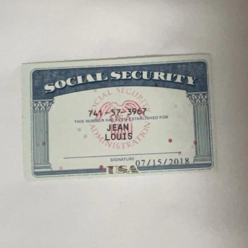 SSN The Social Security (SSN) card